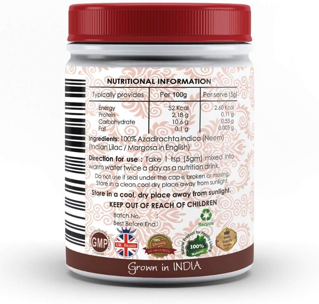 Neem (Margosa) Powder, Natural, 100 g (Pack of 1) - Image 4