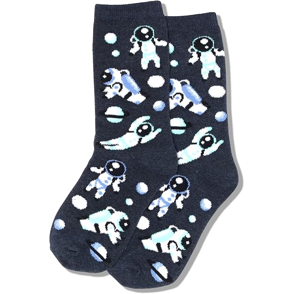 Hot Sox Women's Animal Series Novelty Casual Crew, horses (Grey