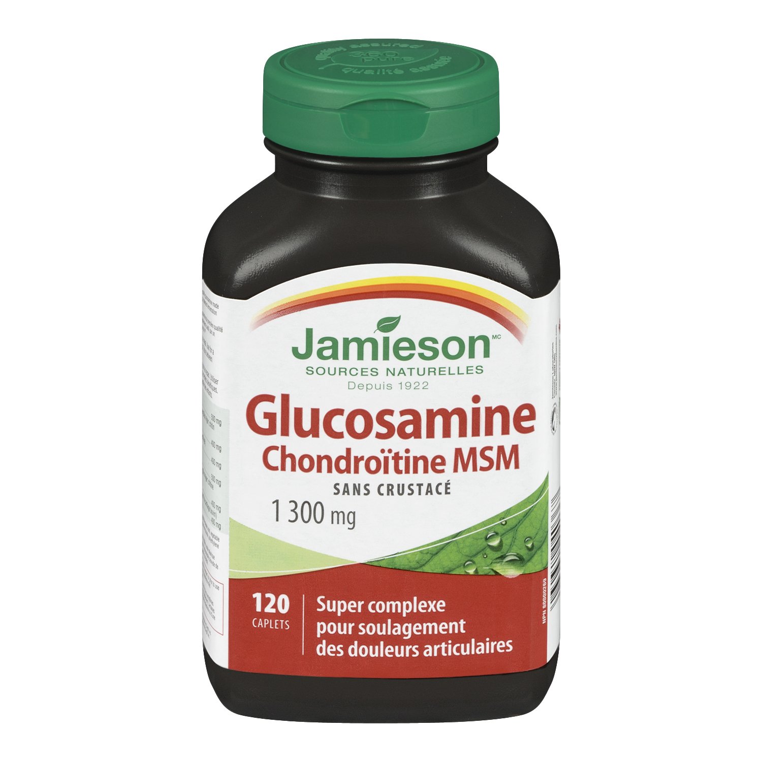 Jamieson Glucosamine Chondroitin MSM 1300mg 120 Capsules