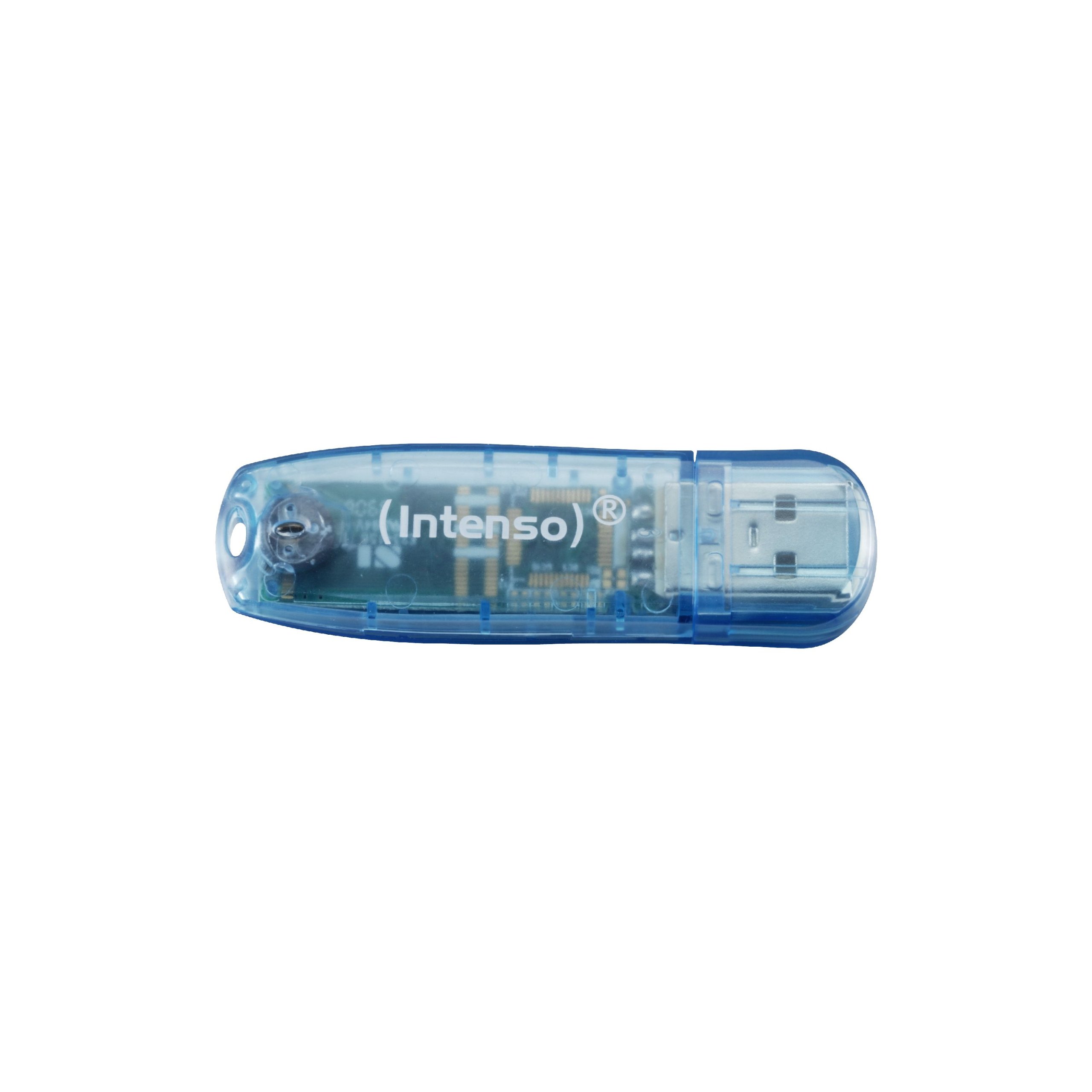 Intenso 3502450 4GB Rainbow USB 2.0 Flash Drive - Transparent Blue