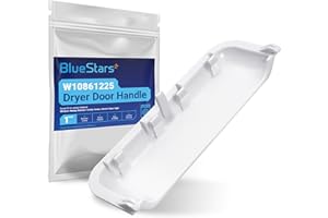 BLUESTARS Upgraded W10861225 W10714516 Dryer Door Handle - Compatible with Whirlpool Kenmore Maytag Amana Dryers - Replaces AP5999398 PS11731583 W10861225VP