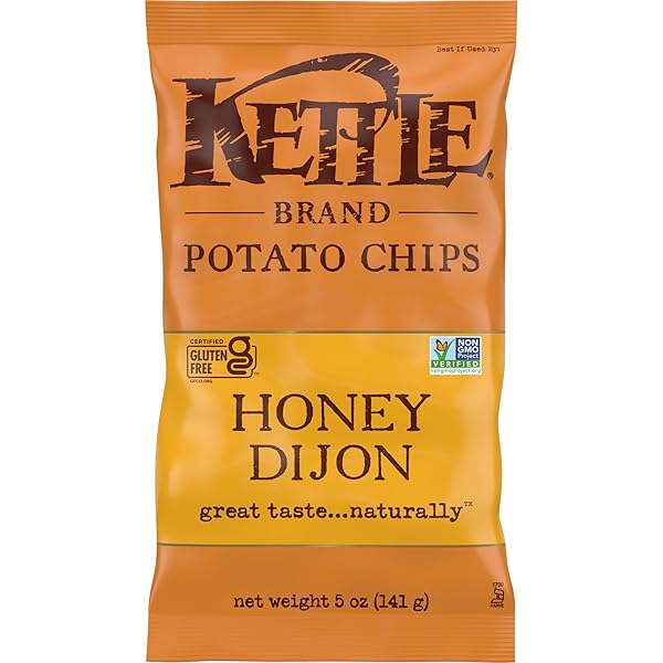 KETTLE BRAND POTATO CHIPS, HONEY DIJON KETTLE CHIPS,...