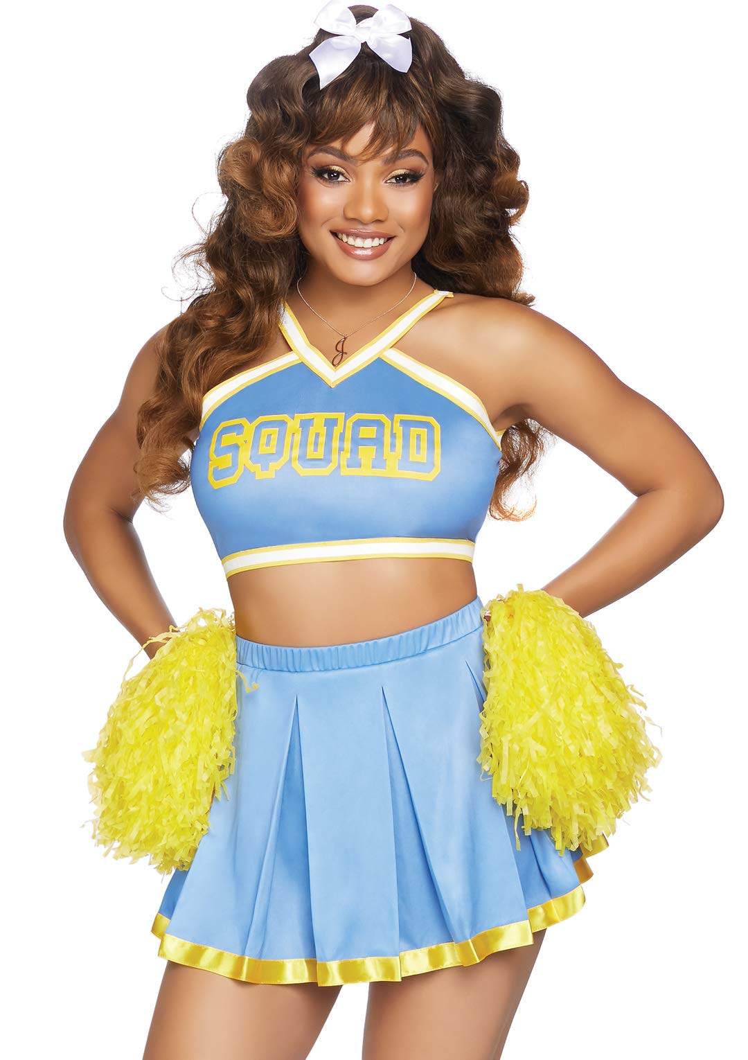 Leg Avenue 8682225263 Cheer Squad Cutie, Blue Yellow, XS