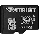Patriot LX Series 64GB Micro SDXC Class 10 Memory Card - UHS-I U1 - PSF64GMDC10