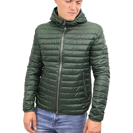 COLMAR Herren Daunenjacke mit Kapuze Dunkelgruen