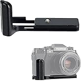 JJC MHG-XT5 Solid Metal Hand Grip Secure Handle Bracket for Fuji Fujifilm X-T5 XT5 Camera,Anti-Slip Pads Design, Arca Swiss Quick Release Plate, Extra 1/4"-20 Tripod Hole & Hand Strap Hole