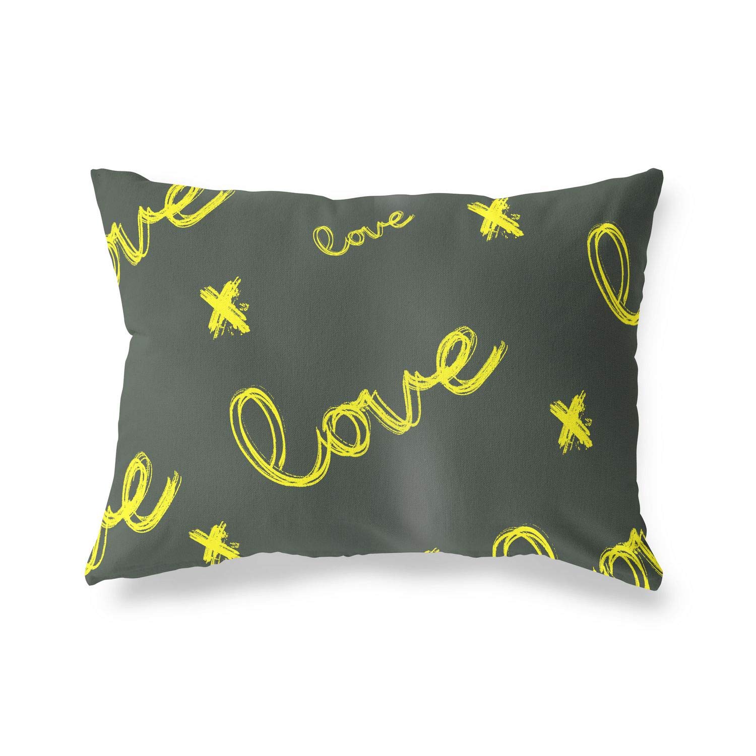 BonaMaison Decorative Cushion Cover, Neon Yellow-Fume Throw Pillow Covers, Home Decorative Pillowcases for Livingroom, Sofa, Bedroom, Size: 45X60 Cm - Designed and Manufactured in Turkey