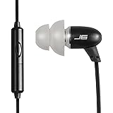 JLab J6MS JBuds Stereo to Mono In-Ear Single Earbud | Style Headset with Enterprise Class Microphone | 3.5mm Headphone Jack | Black
