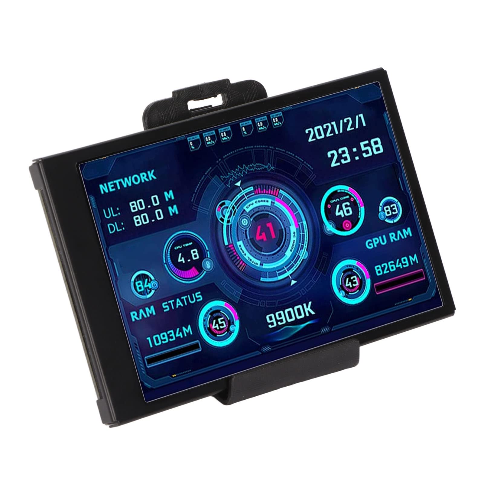 Photo 1 of 3.5 inch IPS USB Mini Screen AIDA64 PC CPU Data Monitor, Computer Temperature Display, PC Sensor Panel Display, Type C Sub Screen for System