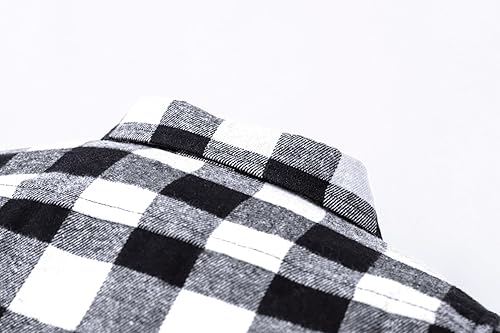 SANGTREE Boys Flannel Shirt Long Sleeve Button Down Plaid Shirt