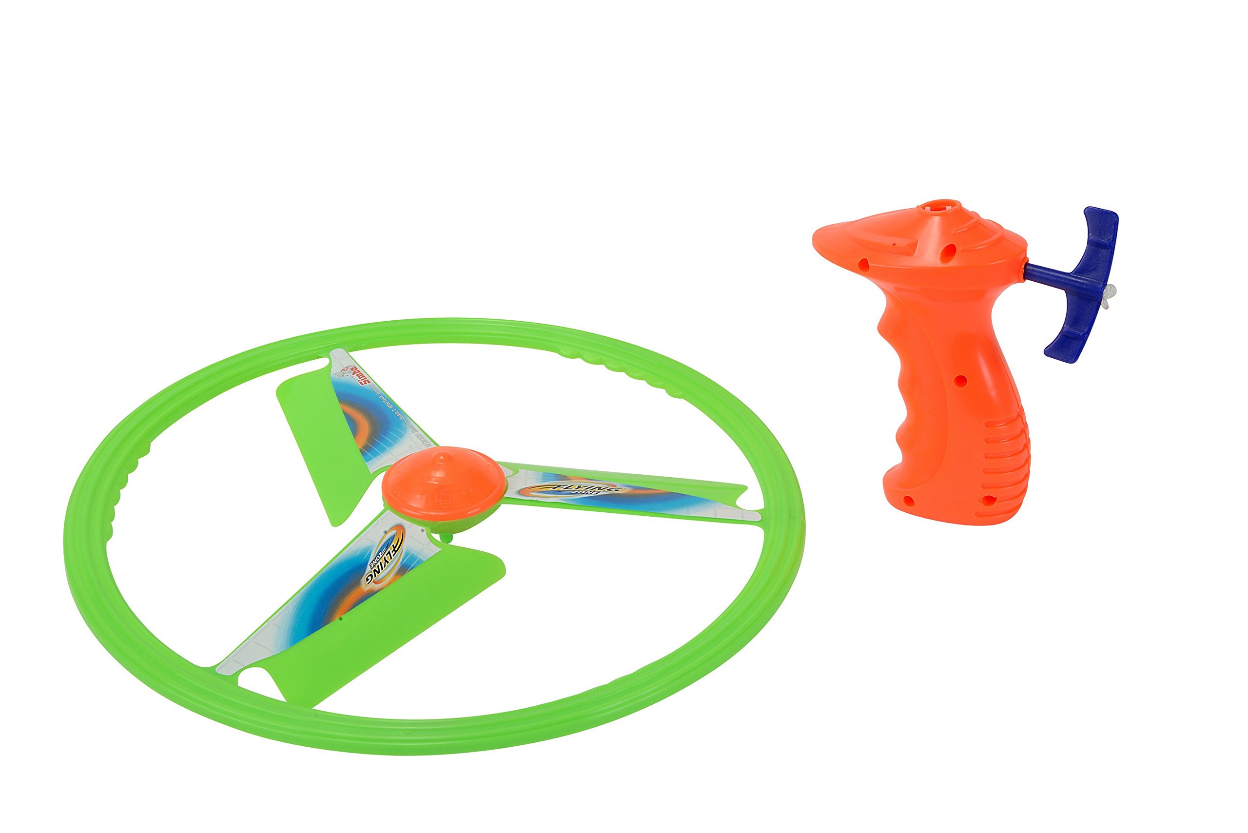 Simba 107203515 Rotor Flyer Flight Game, 2-Way Assorted, Only One Item Delivered, Starter with Pulley, Rotor 27 cm, from 3 Years