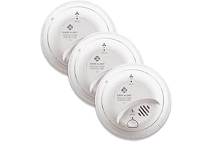 First Alert BRK SC9120B-3 Hardwired Smoke and Carbon Monoxide (CO) Detector with Battery Backup, 3-Pack
