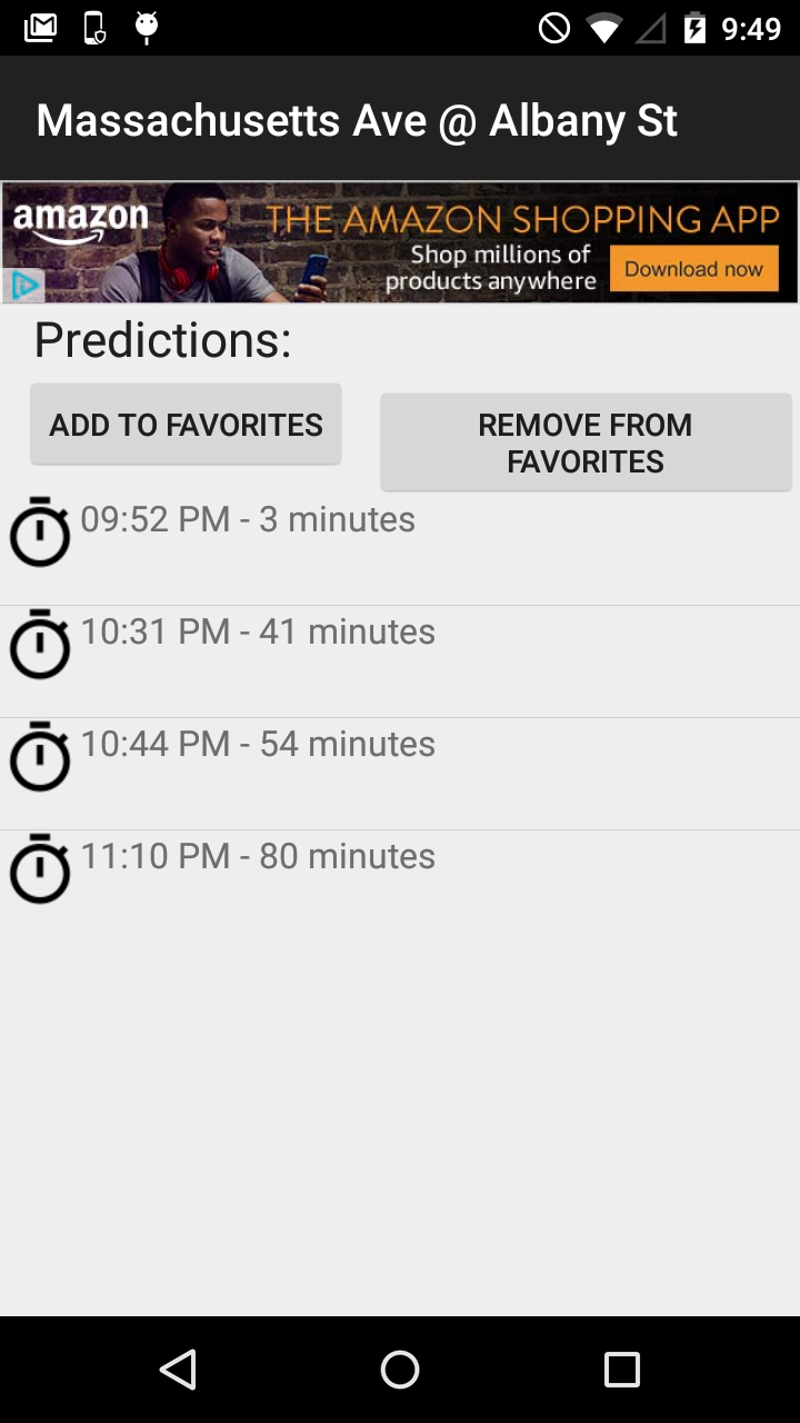 Amazon Com My Mbta Next Bus Appstore For Android