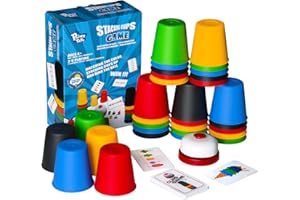 Pairez Toys Quick Stacking Cups Games for Kids, Classic Matching Cup Game, Speed Match Cups Games, Parent-Child Interactive T