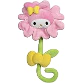 Jazwares Hello Kitty and Friends 14-inch My Melody Pink Plush Special Occasion Flower with a Bendable Stem - Giftable Packaging - Officially Licensed - Ages 6+