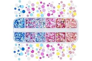 Mixed Round Glitters Flakes for Resin Shaker Fillers DIYS Epoxy Resin Molds Glitters Fillings Colorful Nails Art Sequins Resi