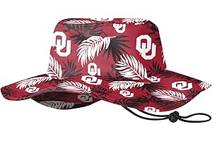 FOCO Men's NCAA College Team Logo Sport Outdoor Sun Bucket Boonie Hat