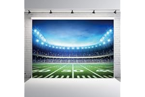 INRUI RUINI Football Field Photography Backdrop Football Field AuditoriumLight Themed Party Backdrop 7x5FT