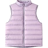 Happy Cherry Kids Winter Snow Puffer Down Vest Softshell Quilted Padded Sleeveless Jacket Ultra Light Waistcoat 4-12 Years