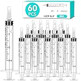60 PCS 3ml Syringe with Cap for Liquid, Oral