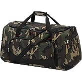 LONALIA 55L Large Sports Duffle Bag for Men - 22 inch Men's Gym Bag Heavy Duty Duffel Bag (Camo)