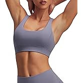 kakola Racerback Sports Bras for Women Padded Double Lined Sports Bra for Workout Yoga Gym