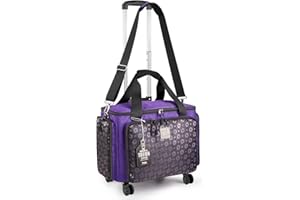 BatlFrist Rolling Sewing Machine Bag with Universal wheels,Sewing Machine Carrying Case with YKK zipers, Compatible most Standard Brother, Singer, Bernina, Sewing Machines.For Women
