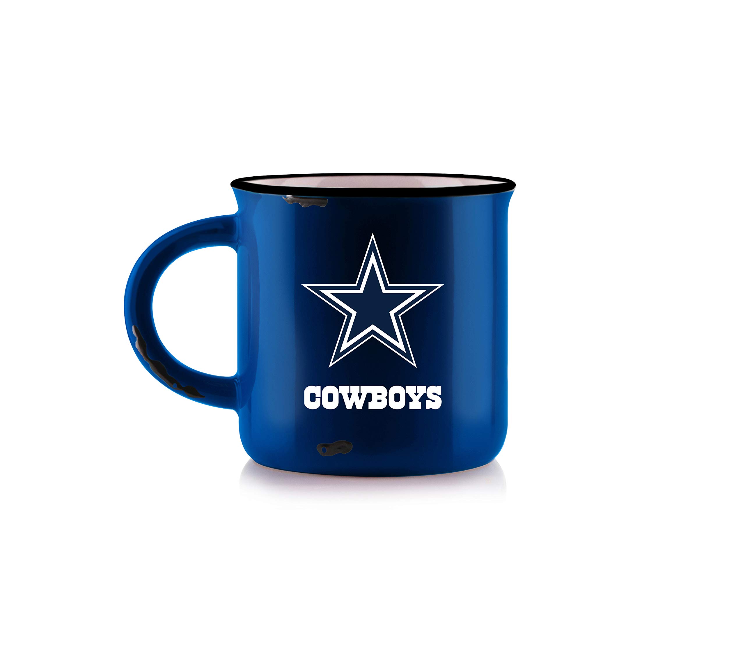 Duck House NFL Dallas Cowboys Unisex Bone China Vintage Mug, Blue, 340 ml