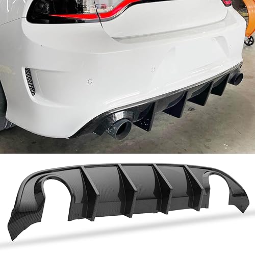 WildWell Rear Diffuser for 2015-2024 Dodge Charger SRT Rear Bumper Lip ...