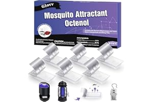 GLOVV 6 Pack Mosquito Attractant Bait Refill, Mosquito Bits Octenol Lure for Bug Zapper & Fly Traps, Compatible with All Flying Insect Mosquito Trap