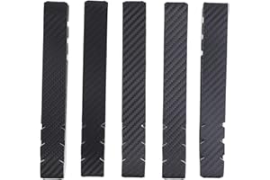 5PCS Pickleball Paddle Edge Tape 21mm PU Serrated Frame Protector Guard Sport 3K Interwoven Texture Racket Curved Fit Edges