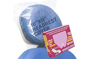 Disposable Dental Headrest Covers & Chair Sleeves Waterproof Cover for Dentists Dental Chair Clear 10'' x 11'', 250pieces (25