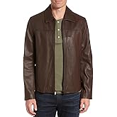 SID Mens Vintage Brown Leather jacket - Real Lambskin Biker & Motorcycle Leather Jacket For Men