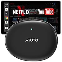 ATOTOSELECT Magic CarPlay Box Android Auto - Smart AI Magic Video Box with Built-in Android Multimedia System, Enjoy Video & Music Apps, Navigation, AI Voice, Plug & Play for Factory Wired CarPlay