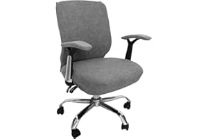 SOEWWEKLAX 3Pcs Office Chair Cover, Removable Computer Chair Cover Kit, Universal Chair Seat Covers, Armrest Cover&Office Cha