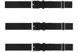 WERFORU 3 Pack Baseball Softball Uniform Belts for Adult and Youth,Adjustable Elastic Belt For Boys And Girls