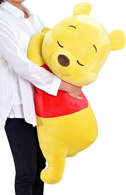 Amazon Co Jp モリシタ くまのプーさん 抱き枕 イエロー 特大添い寝枕 ディズニー 90 40 35cm ホーム キッチン