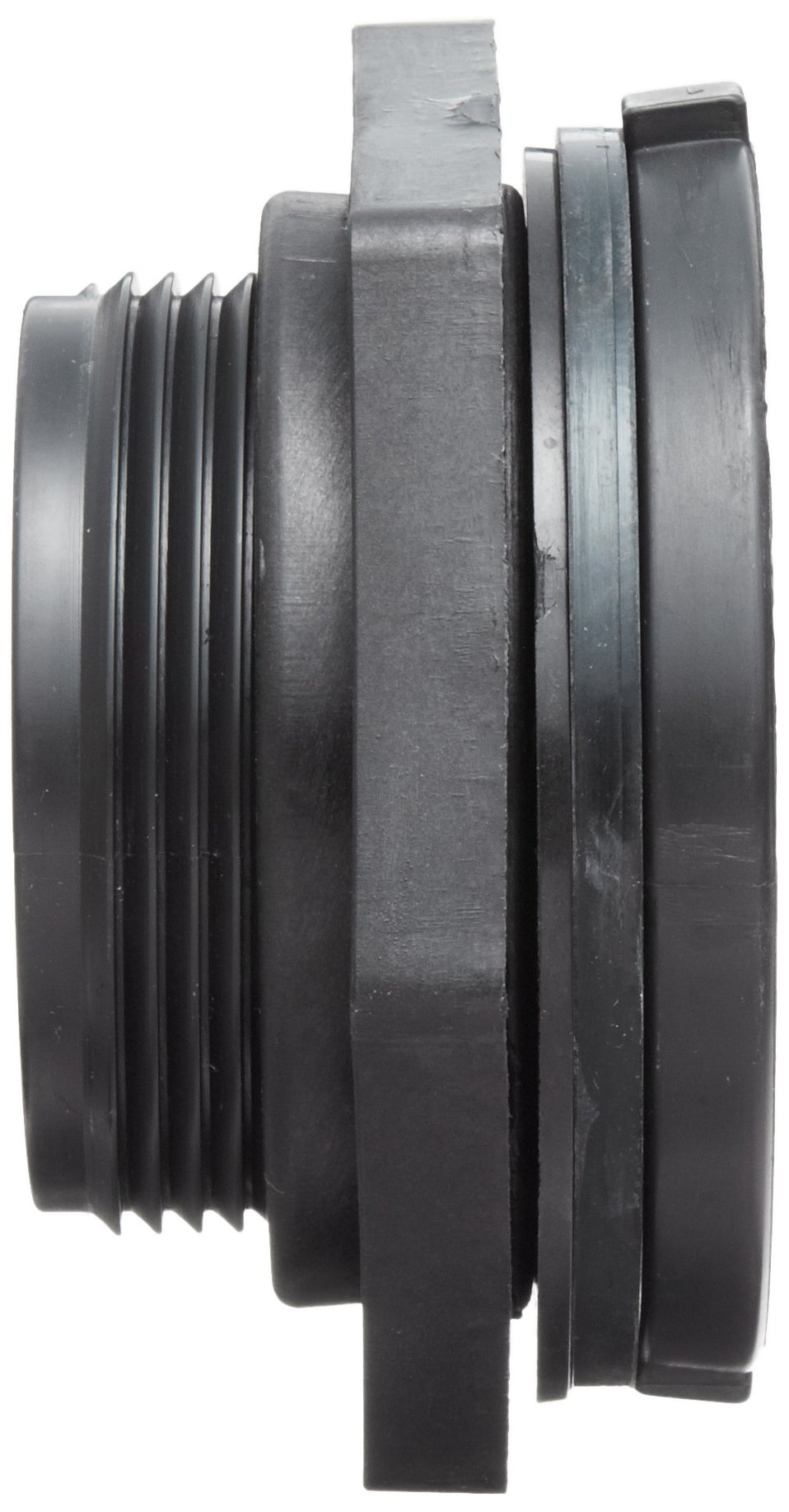 Dixon 60405 Polypropylene Pipe and Welding Fitting, Bulkhead, 2" NPT