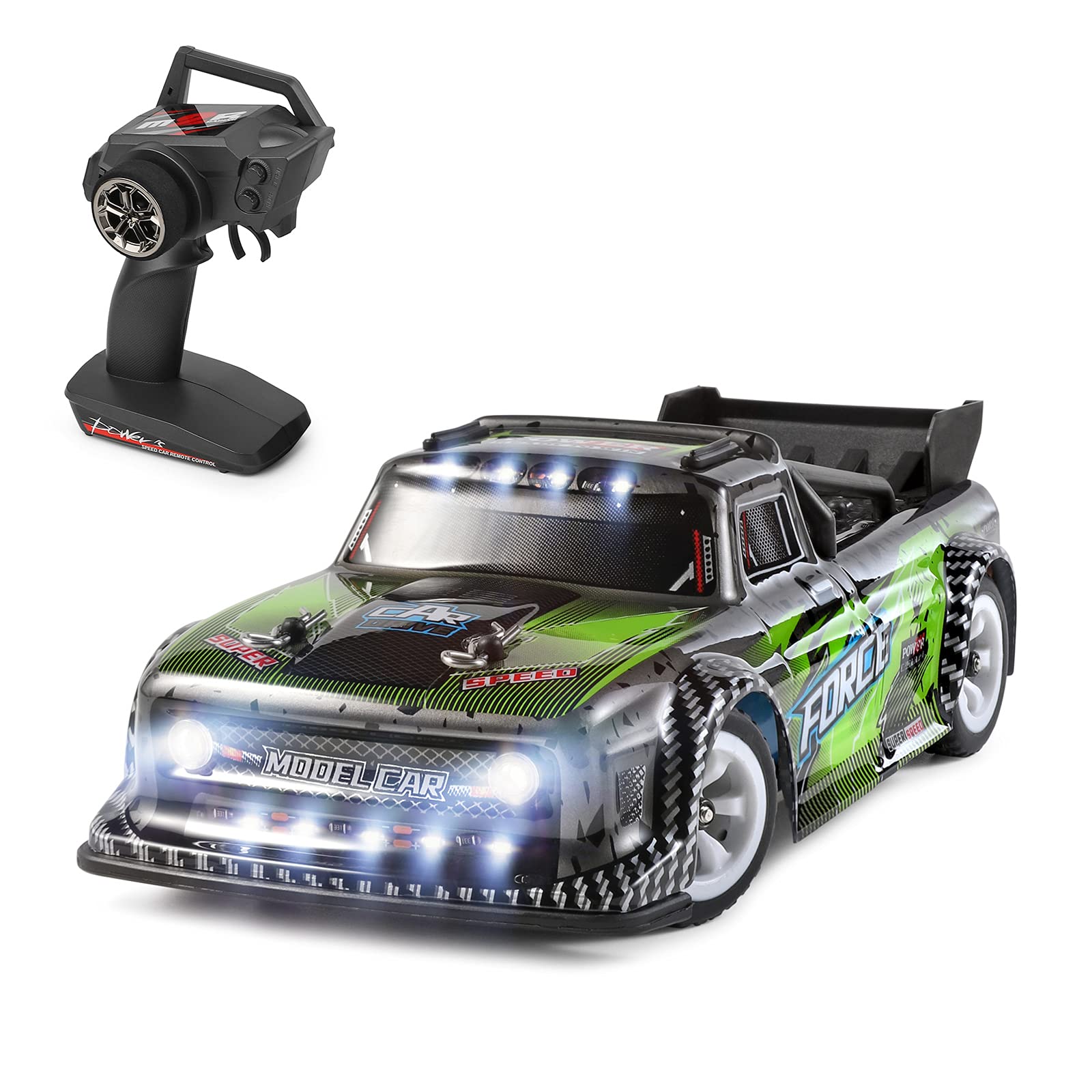 WLtoys 284131 RC Drift Car - 1/28 Remote Control Truck, 2.4GHz Race Car, 30km/h High Speed, RTR With Metal Chassis, Teen Gift