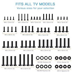 PERLESMITH Universal TV Mounting Hardware Kit Fits