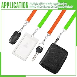 Patelai 60 Pcs Breakaway Lanyards with J Hook Bulk