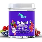 Vital Rise® Hydrate! - Berry Blast - Hydration Powder Packets | Low Sodium Electrolyte Drink Mix | Easy Open Single-Serving Stick | Non-GMO | 20 Servings (Pack of 1)