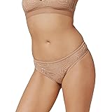 ThirdLove Feather Lace Thongs for Women, Semi Sheer