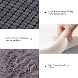 BVAGSS Reversible Memory Foam Dog Bed Mat 76x50x4 cm Light Grey view 2