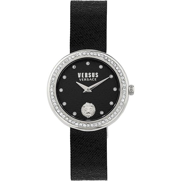VERSUS of VERSACE Designer Purple on White 3D Dial Black Strap Versace V main image 2