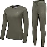 Little Donkey Andy Women's Fleece Lined Thermals Underwear Set Base Layer Long Johns Cold Weather Top Bottom