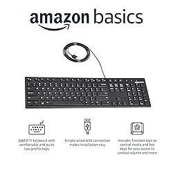 Amazon Basics Wired QWERTY