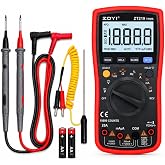 ZOTEK ZT-219 Digital Multimeter with NCV 19999 Counts T-RMS Auto Ranging Data Hold, AC/DC Voltmeter Ohm Amp Meter, Resistance, Capacitance, Temperature, Continuity and Diode Test