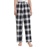 Latuza Women's Petite Cotton Lounge Pants Flannel Pajama Pants with Pockets