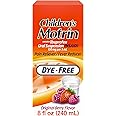 Children's Motrin Oral Suspension 100mg Ibuprofen Medicine, NSAID Fever Reducer & Pain Reliever for Minor Aches & Pains Due to Cold & Flu, Dye Free, Alcohol-Free, Berry Flavored, 8 fl. oz